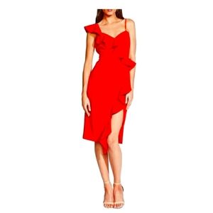 Bardot Destiny Frilled Sheath Dress -NWT